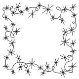 snowflake frame 005